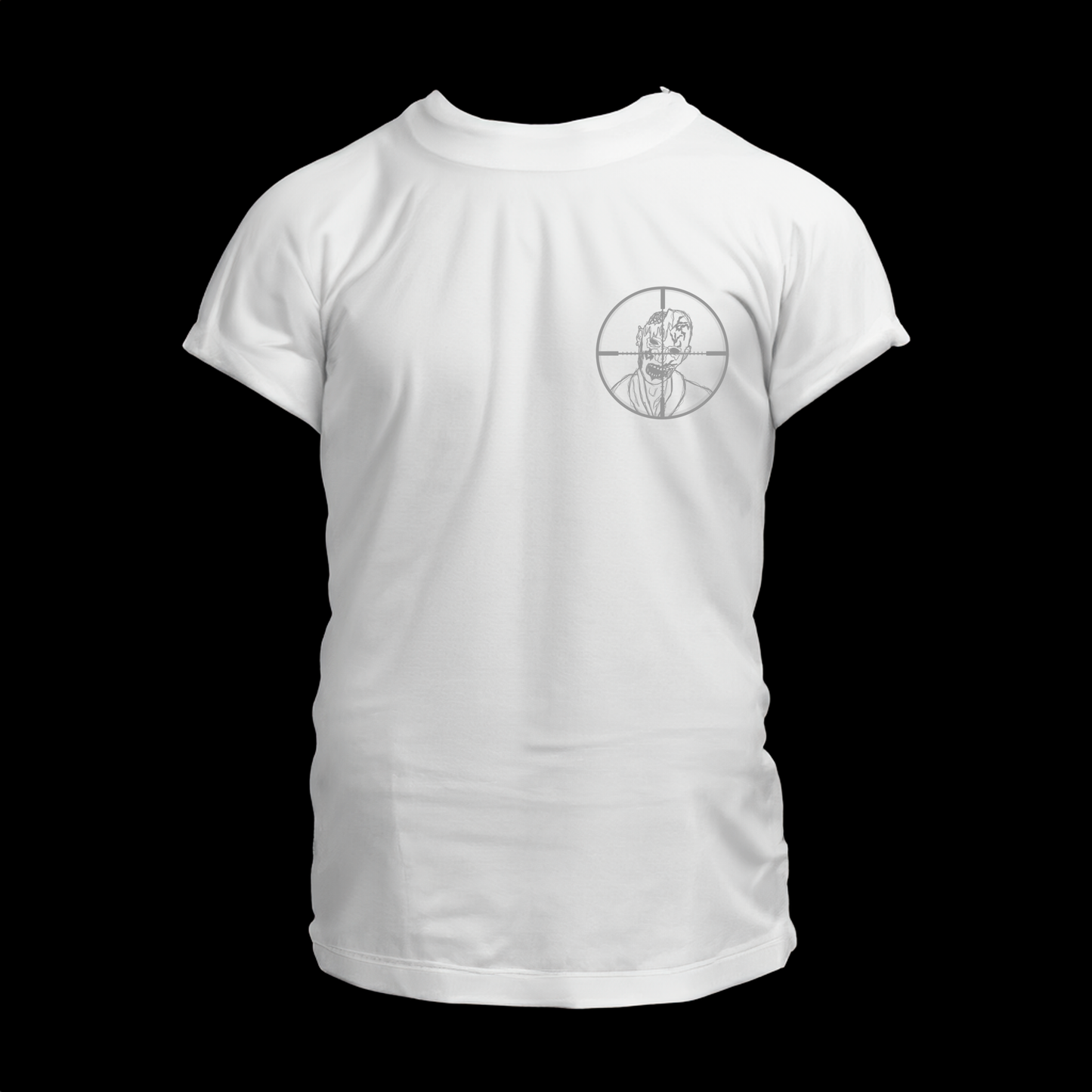 08. Headshots White T Shirt - Small Logo